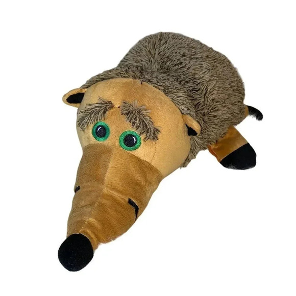 FLIP A ZOO Plush 2-in-1 Toy 17" Happy the Hedgehog & Rio the Tiger - Picture 6 of 12
